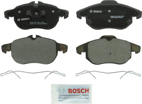Bosch BP972 QuietCast Premium Semi-Metallic Disc Brake Pad Set For Saab: 2003-2011 9-3, 2010-2011 9-3X; Front