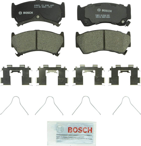 Bosch BC668 QuietCast Premium Ceramic Disc Brake Pad Set For Nissan: 1995-1998 200SX, 1995-1999 Sentra; Front