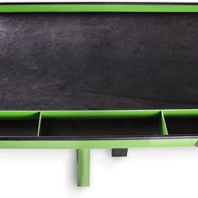 OEMTOOLS 24616 Portable Tear Down Tray | Perfect Work Surface for Mechanics and Home Garages | 55-Pound Capacity, Heavy Duty Steel Construction | Rubberized Corners Won’t Scratch Cars | Green