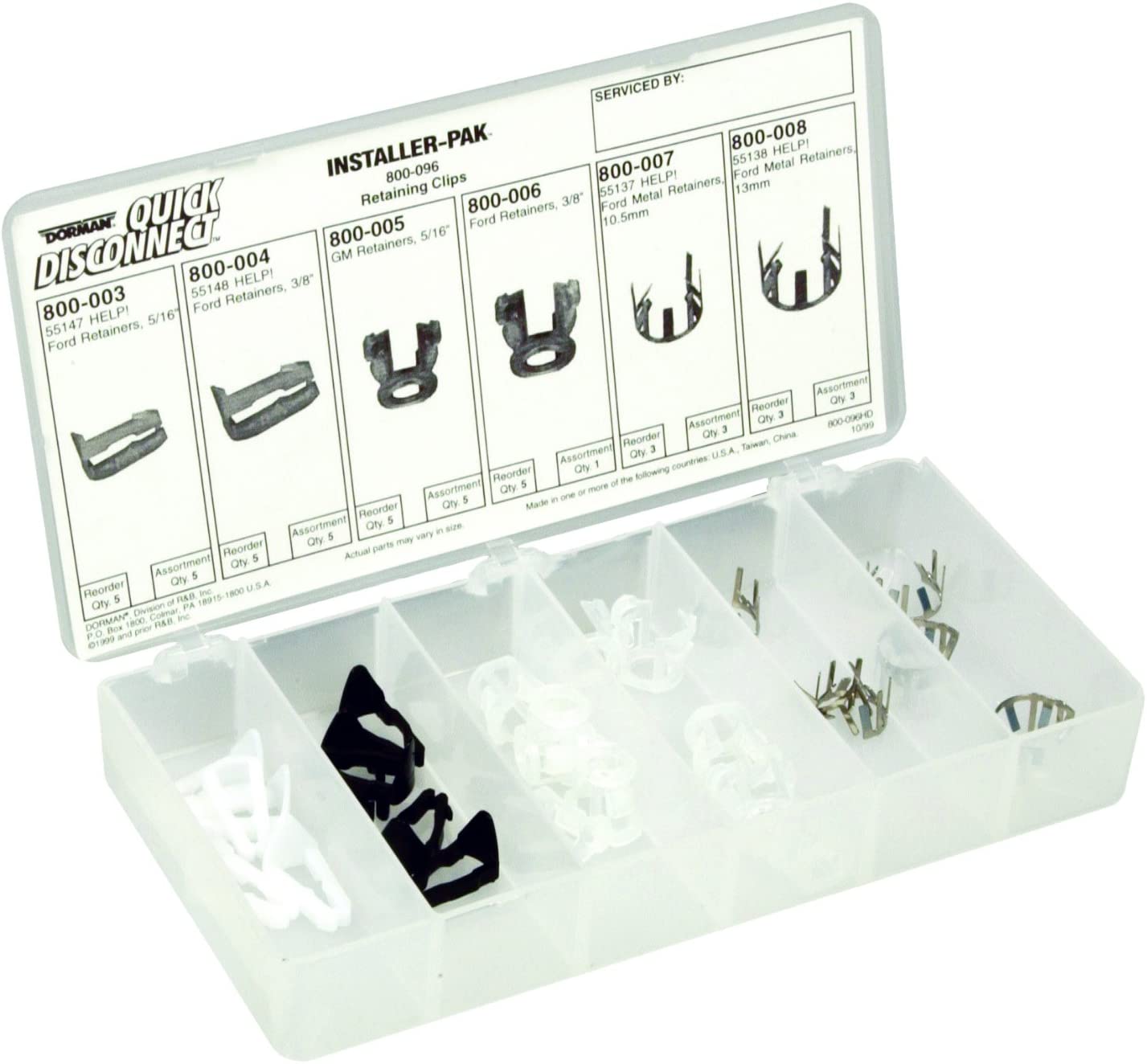 Dorman 800096 Retaining Clip Asst 26Pc