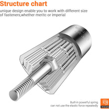 Universal Socket, TACKLIFE 3Pcs Multifunctional 1/4’’- 3/4’’ (7mm-19mm) Socket Tool Sets and Power Drill Adapter, Professional Repair Tools - ASW01A