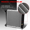 1062 Factory Style Aluminum Cooling Radiator Replacement for 85-94 Ford Ranger/Mazda B2300 2.0L/2.3L AT