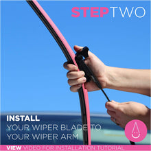 AutoTex PINK AP-PF24 AutoTex Windshield Wiper Blade, Pink Frame, 24"