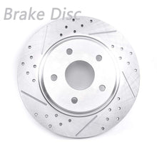 for Chrysler 08-12 Town & Country & Dodge 08-12 Grand Caravan 09-12 Journey & VW 09-13 w/Single Piston Front Caliper-2pcs Front Left Right Drilled Slotted Brake Rotor Disc 5 Lugs
