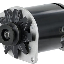 Powermaster 82158-2 PowerGEN Alternator (Ford Black 90A 12V T-Bird 1958-'63 w/Lamp Term w/Step Pulley for 3/8" Belt), 1 Pack
