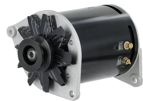 Powermaster 82158-2 PowerGEN Alternator (Ford Black 90A 12V T-Bird 1958-'63 w/Lamp Term w/Step Pulley for 3/8