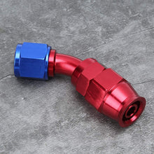 AN8 Line Hose End Fitting Adapter,Hose End Fitting Swivel Oil Cooling Fuel Line Adapter Fuel Oil Aluminum for Teflon(0°)