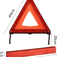 KAFEEK Reflective Warning Triangle Emergency Warning Triangle Roadside Safety Triangle Kits (Set of 3)