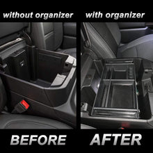 JKCOVER Center Console Organizer Tray Compatible with (2019-2020) Chevy Silverado 1500/GMC Sierra 1500 and 2020 Chevy Silverado/GMC Sierra 2500/3500 HD Accessories - Full Console w/Bucket Seats ONLY