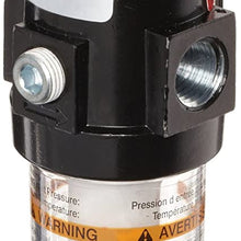 Parker 14E15B18FC One-Unit Combo Compressed Air Filter/Regulator, 1/4" NPT, Polycarbonate Bowl, Auto Pulse Drain, 5 Micron, 18 scfm, Relieving Type, 2-125 psi Pressure Range, Gauge