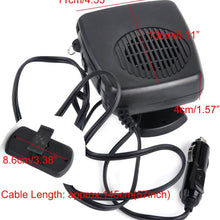beler Universal Car 2 in 1 12V Portable Dryer Heater Fan Defroster Demister Windshield Heating Cooling Air Blower