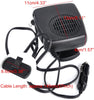 beler Universal Car 2 in 1 12V Portable Dryer Heater Fan Defroster Demister Windshield Heating Cooling Air Blower