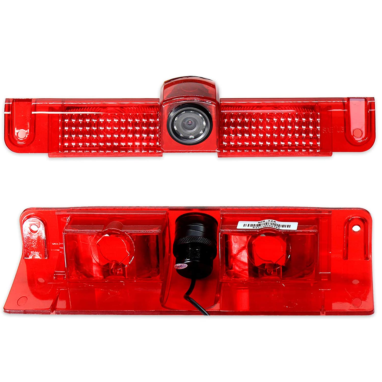 EWAY Third 3rd Brake Light Backup Rear View Camera for Chevrolet Express/GMC Savana Explorer 1500 2500 3500 2003-2019 Van Car Safety Top High Mount Rear Light Lamp Reverse Parking Cargo Camera