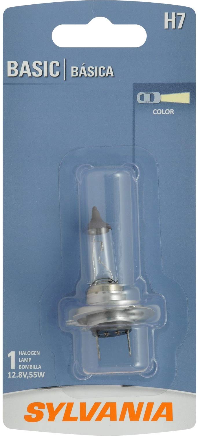 SYLVANIA - H7 Basic - Halogen Bulb for Headlight, Fog, Daytime Running Lights, and Cornering Applications (Contains 1 Bulb)