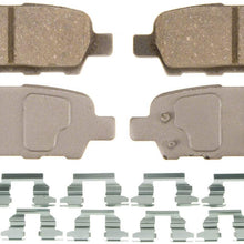 Wagner ThermoQuiet PD1288 Ceramic Disc Pad Set With Installation Hardware, Rear