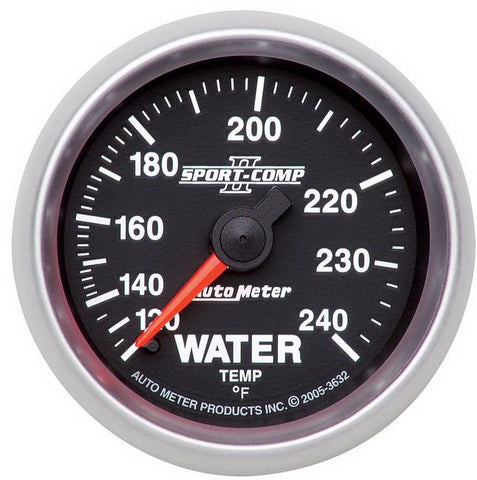 Auto Meter 3632 Sport Comp II Mechanical Water Temperature Gauge