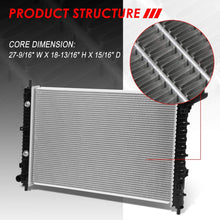 13007 OE Style Aluminum Core Cooling Radiator Replacement for GMC Acadia Chevy Traverse V6 07-17