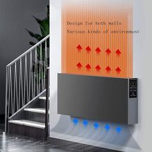 LYYAN Wall-Mounted Electric Heater for Residential and Bath IPX4 Waterproof Intelligent Frequency Conversion Energy-Saving Electric Heater (2200W/2500W) Gray