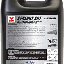 Triax Synergy SRT 0W-30 Full Synthetic | SN Plus API Licensed | Moly & Boron Friction Modified | 15,000 Miles or 2 Years (1 Gallon (Pack of 1))