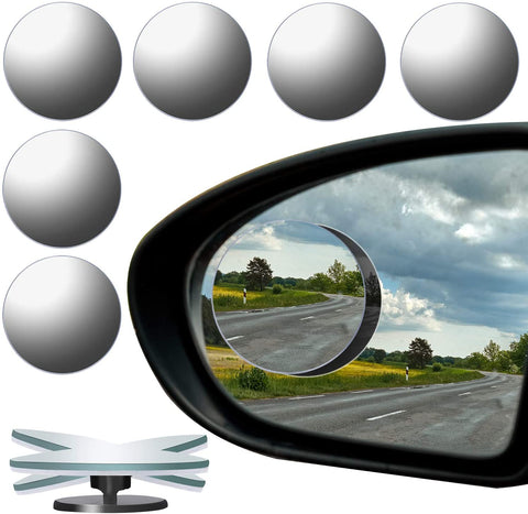 URATOT Automobile Rear Blind Spot Mirror, 360° Rotate Design, Unique Wide Angle Mirror Safety for All Car Truck Motorcycles SUV RV and Van