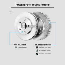 PowerSport Rear Blank Rotors + Ceramic Brake pads BLBR.03003.02