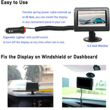 EWAY WiFi Wireless Magnetic Trailer Hitch Backup Rear View Camera & 4.3 inch LCD Monitor Safety Battery Powered for Gooseneck Horse Boat Travel Trailer/Fifth Wheels/RV/Camper Car, Removable Guideline