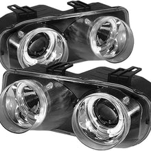 Spyder 5008671 Acura Integra 94-97 Projector Headlights - LED Halo -Black - High H1 (Included) - Low 9006 (Included)