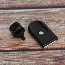 Qii lu Motorcycle Seat Screw ，Durable Black Alloy Motorcycle Modified Rear Seat Cushion Screw and Nut