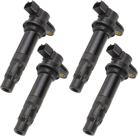 Caltric Ignition Coil Compatible With Yamaha Fx1100 Fx-1100 Waverunner Fx 1100 Ho High Output 2005 2007 4-Pack