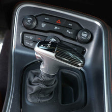 NO7RUBAN Gear Shift Knob Cover Fit for 2015-2020 Dodge Challenger Charger Carbon Fiber Style