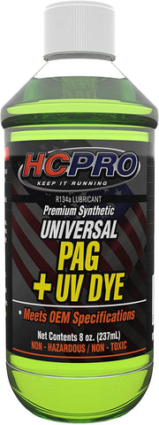 HCPRO Universal Synthetic PAG Oil with U/V Dye - 8 oz (6)