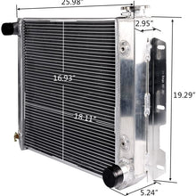 9" Radiator Fan + Aluminum Radiator Replacement For Jeep Wrangler TJ YJ V8 Conversion 87-95