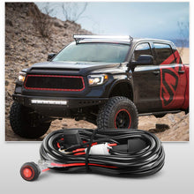 Nilight 2PCS LED Light Bar Wiring Harness Kit 12V On off Waterproof Switch Power Relay Blade Fuse,2 years Warranty