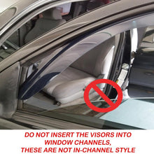 S SIZVER Smoked Out-Channel Window Vent Guard Rain Visors Compatible with 2017-2019 Honda CR-V