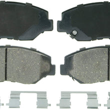 Wagner QuickStop ZD914 Ceramic Disc Pad Set Includes Pad Installation Hardware, Front
