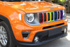 Jeep Renegade Grille Inserts Cover, Car Bumper Cover Grille for Jeep Renegade 2019