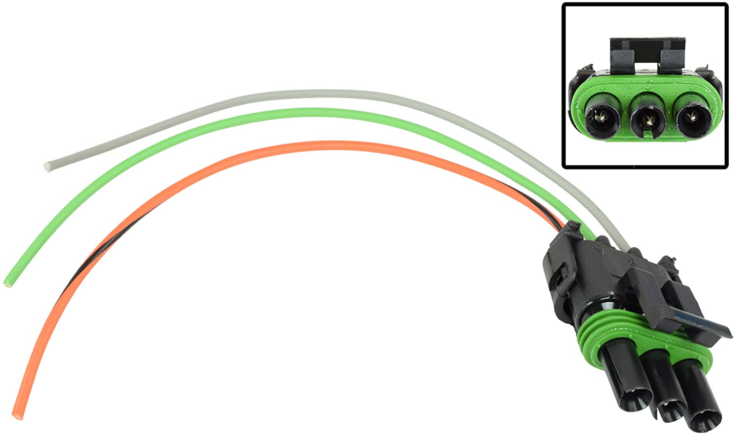 ICT Billet MAP Sensor 3 Wire - 3 Bar Brick Connector Plug Pigtail Grand National Firebird Turbo OEM Grade TXL Wiring, Tooling, Delphi Connector, Lock, Seals, and Terminals WPMAP10