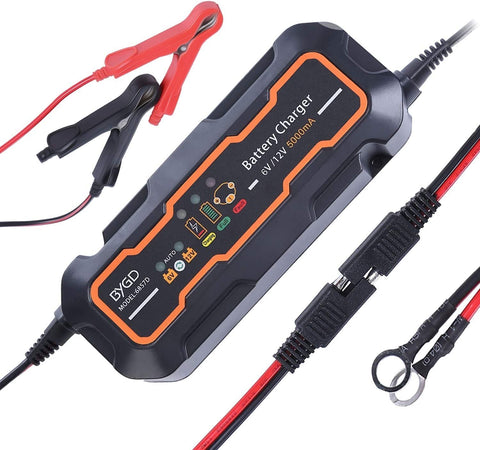6V 12 Volt Battery Charger Portable for Automotive Car Auto Smart Charge