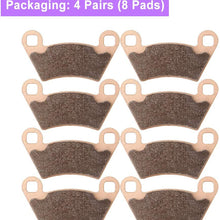 ECCPP FA354 Brake Pads Front and Rear Sintered Replacement Brake Pads Kits Fit for 2004-2014 Polaris Ranger