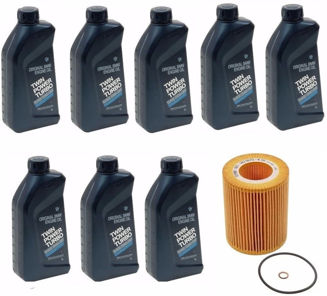 8 Quarts Genuine Synthetic 5w30 Motor Oil & 1 MANN Oil Filter BMW X3 X5 330Ci Z3