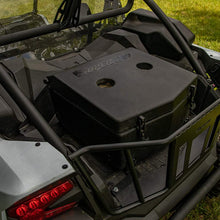 SuperATV Insulated Cargo Cooler Box For 2020+ Kawasaki Teryx KRX 1000 | Heavy Duty Bed Storage Box with Sealed Lid, Drain Plug, and Dual Cup Holders | 30-Liter Capacity!