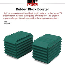 U.S. RubberShox Automotive Coil Spring Block Boosters Series Pack, Performance Enhancement for Car Coil Spring Shock Absorption and Protection of Auto Suspension System (2" x 1.5" x 1.25")