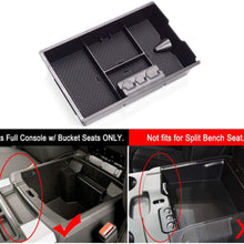 Jaronx for Dodge RAM Center Console Organizer, Console Storage Box for Dodge RAM 1500 (2009-2018) and RAM 2500/3500 (2010-2018),Armrest Organizer Tray + Coin Holder (Full Console w/Bucket Seats ONLY)