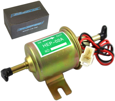 JDMSPEED Universal 12V Heavy Duty Electric Fuel Pump Metal Solid Petrol 12 Volts