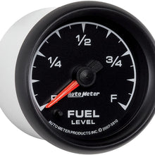 Auto Meter 5910 ES 2-1/16" Universal Stepper Full Sweep Electric Fuel Level Programmable Empty - Full Range Gauge