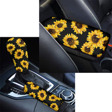 Belidome Sunflower Butterfly Car Shift Knob Cover for Women Cute Armrest Handle Brake Decor Protector from Dirty