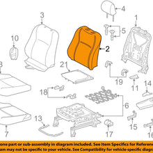TOYOTA Genuine 71552-0D410 Seat Back Pad