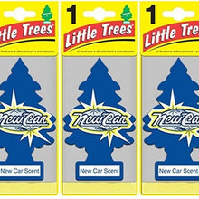 LITTLE TREES Car Air Freshener | Hanging Paper Tree for Home or Car | New Car Scent | 5 Pack
