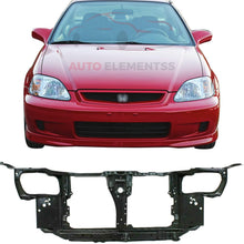 New Front Radiator Support Steel For 1996-1998 Honda Civic Direct Replacement 60400S01305ZZ