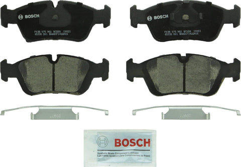 Bosch BC558 QuietCast Premium Ceramic Disc Brake Pad Set For Select BMW 318i, 318is, 318ti, 320i, 323Ci, 323i, 323is, 323ti, 325i, 325is, 328Ci, 328i, 328is, 525i, Z3; Front